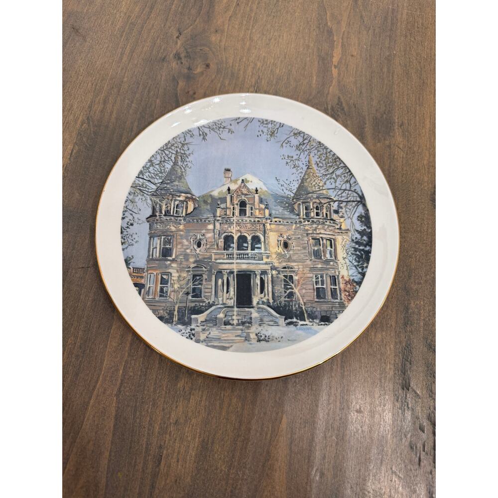 10"Limited Edition Decorative Plate 1979 Utah Kearns Mansion Salt Lake City